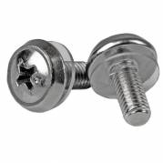 StarTech.com M5 x 12mm - Screws - 100 Pack - M5 Mounting Screws for Server Rack & Cabinet (CABSCREWSM5) Skruesæt Sølv