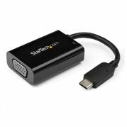 StarTech.com USB C to VGA Adapter Power Delivery, 1080p USB Type-C to VGA Monitor Video Converter Charging, 60W PD Pass-Through, Thunderbolt 3 Compatible Projector Adapter, Black - USB-C to Analog VGA (CDP2VGAUCP) USB / VGA adapter 15m