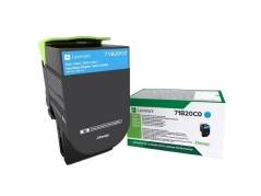 Lexmark X317 Cyan 2300 sider Toner 71B20C0