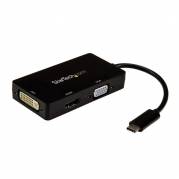 StarTech.com Videoadapter HDMI / DVI / VGA / USB 15cm Sort