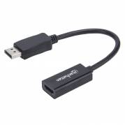 Manhattan Video / lyd adapter DisplayPort / HDMI 20cm Sort