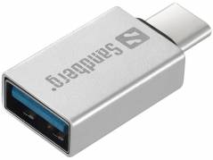 Sandberg USB 3.1 Gen 1 USB-C adapter Grå