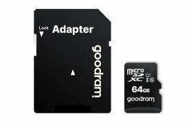 FLASH SDXC Card 64GB Goodram Class 10 UHS-I + Adapter rt