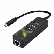 TECHly IDATA-USB-ETGIGA-3C2 Hub 3 porte USB