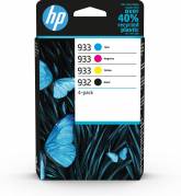 HP 932 / 6ZC71AE 4-Pack Color Ink Blækpatron (cyan, magenta, yellow, black, black)