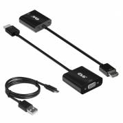 Club 3D Videointerfaceomformer HDMI / VGA Sort