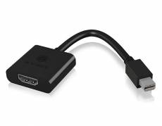 ICY BOX Videoadapter DisplayPort / HDMI 15cm Sort