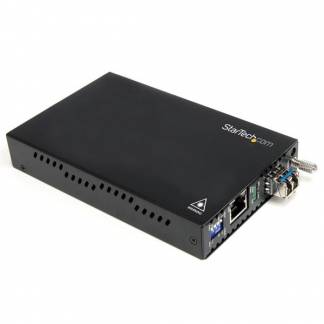 StarTech.com Multimode (MM) LC Fiber Media Converter for 1Gbe Network - 550m Range -   - 850nm - SFP Transceiver (ET91000LC2) Fibermedieomformer Gigabit Ethernet