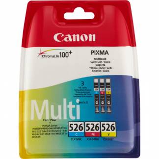 Canon CLI 526 Multipack Gul Cyan Magenta Blækbeholder 4541B009