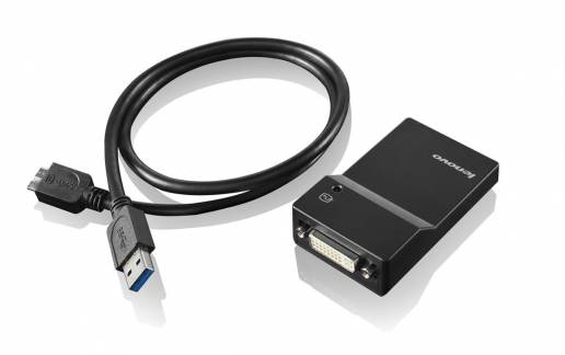 Lenovo USB 3.0 to DVI/VGA Monitor Adapter Ekstern videoadapter