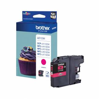 Brother LC 123M Magenta 600 sider Blæk