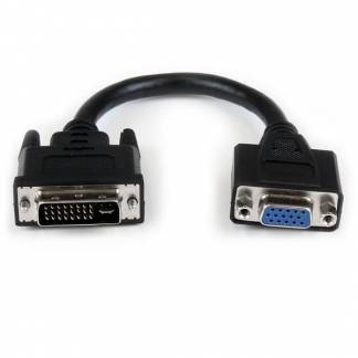 StarTech.com Adapter DVI-I han -> HD-15 (VGA) hun 20 cm Sort