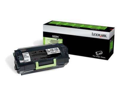 Lexmark 522H Sort 25000 sider Toner 52D2H00