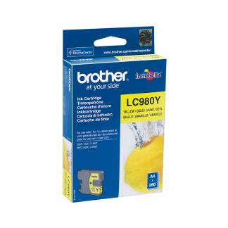 Brother LC980Y - gul - original - blÃ¦k