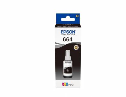 Epson T6641 Sort Blækrefill C13T664140