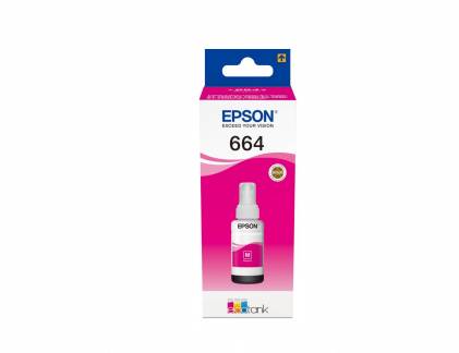 Epson T6643 Magenta Blækrefill C13T664340