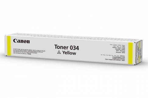 Canon 034 Gul 7300 sider Toner 9451B001