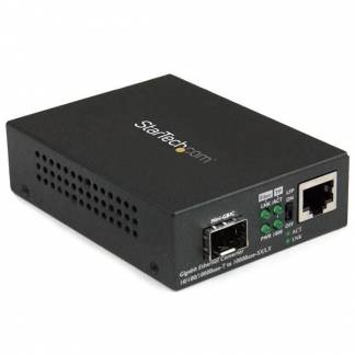 StarTech.com Multimode / Single Mode Fiber Media Converter - Open SFP Slot -  Mbps RJ45 Port - LFP Supported - IEEE 802.1q Tag VLAN - (MCM1110SFP) Fibermedieomformer Ethernet Fast Ethernet Gigabit Ethernet