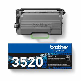 Brother TN 3520 Sort 20000 sider Toner