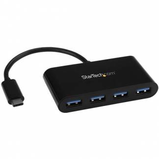 StarTech.com 4-Port USB-C Hub - Portable USB-C to 4x USB-A Hub - Bus-Powered USB 3.1 Gen 1 Type-C Hub - USB 3.0 Port Expander (HB30C4AB) Hub 4 porte USB