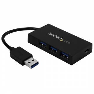 StarTech.com 4 Port USB 3.0 Hub - USB Type-A to 1x USB-C & 3x USB-A SuperSpeed 5Gbps - USB Bus Powered - Portable/Laptop USB 3.1 Gen 1 Hub (HB30A3A1CFB) Hub 4 porte USB