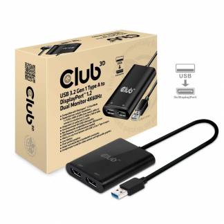 Club 3D USB to DisplayPort 1.2 Dual Monitor 4K60Hz