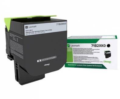 Lexmark Sort 8000 sider Toner 71B2XK0