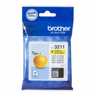 Brother LC 3211Y Gul 200 sider Blæk