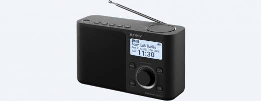 Sony XDR-S61D DAB bærbar radio Sort