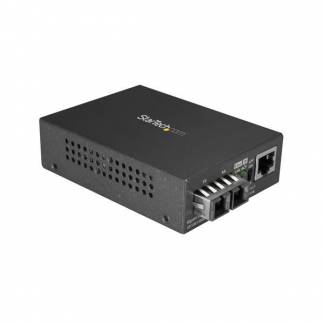 StarTech.com Single Mode SC Fiber  Media Converter - 1000BASE-LX  Fiber Optic to Copper Bridge -  Network 10km (MCMGBSCSM10) Fibermedieomformer Ethernet Fast Ethernet