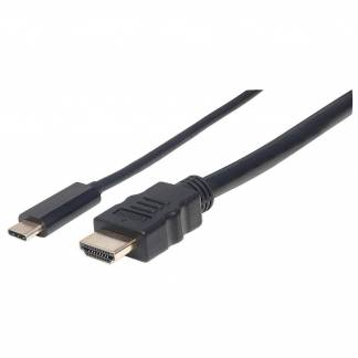 Manhattan Videointerfaceomformer HDMI / USB 1m Sort