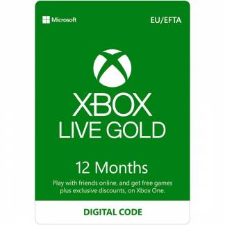 Microsoft Xbox Live Gold Membership Online & komponentbaserede tjenester 1 år