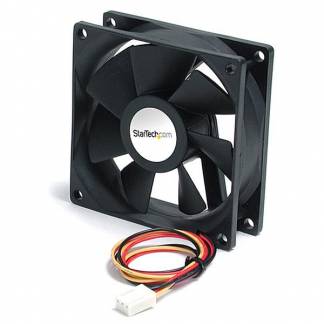 StarTech.com 92x25mm Ball Bearing Quiet Computer Case Fan w/ TX3 Connector - 3 pin case Fan - TX3 Fan - 90mm Fan (FAN9X25TX3L) Ventilationspakke for system 1-pack 92 mm