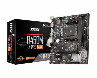 MSI B450M-A PRO MAX Micro-ATX  AM4 AMD B450