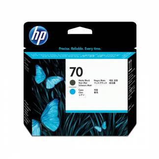 HP 70 - cyan, mat sort - printhoved