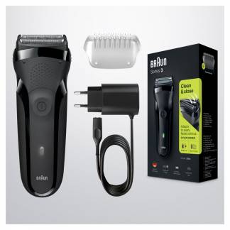 BRAUN Sort/grøn Shaver Shave&Style 300BT 3-in-1