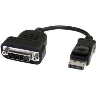 StarTech.com Adapter DisplayPort han -> DVI-D hun 20 cm Sort