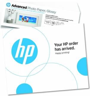 HP Advanced Fotopapir 102 x 305 mm 10ark 49V51A