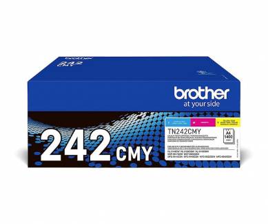 Brother TN 242CMY Value Pack Gul Cyan Magenta 1400 sider Toner