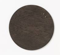 Tavle magnetisk cirkel Ø45 cm valnød