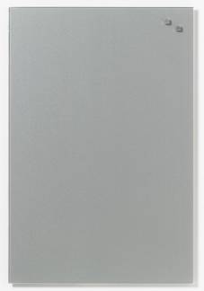 Glass board 40 x 60 cm. Silver