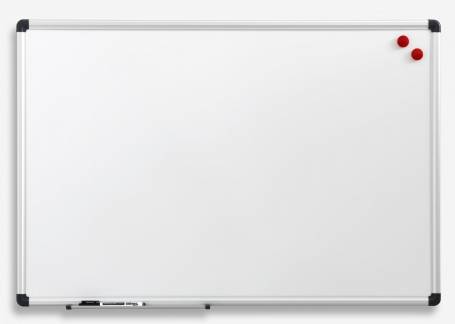 Whiteboardtavle lakeret 90x60 cm aluminium ramme