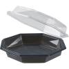 Plastbakke, 19x19x6cm, 632 ml, 632 ml, m&oslash;rkegr&aring;, APET, med h&aelig;ngslet l&aring;g, octaview