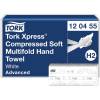 H&aring;ndkl&aelig;deark, Tork Xpress H2 Soft, 2-lags, Z-fold, 24,2x21,2cm, 8,2 cm, hvid, nyfiber, komprimeret