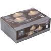 Ekstra LED fyrfadslys, 4,5cm, &Oslash;4cm, hvid, plast, 12 stk. genopladelige, med pulserende flamme