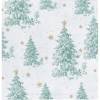 Middagsserviet, Christmas Tree, 3-lags, 1/4 fold, 40x40cm, flerfarvet, papir