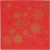 Middagsserviet, Duni, Stargazing Red, 3-lags, 1/4 fold, 40x40cm, flerfarvet, nyfiber