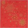 Frokostserviet, Duni, Stargazing Red, 3-lags, 1/4 fold, 33x33cm, flerfarvet, nyfiber