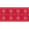 Kuvertl&oslash;ber, Christmas star, 2400x40cm, r&oslash;d, airlaid, perforeret for hver 1,2 m