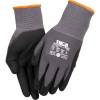 Nitrilhandske, fingerdyppet, THOR Flex, 8, sort, nitril/polyester, Spandex overh&aring;nd